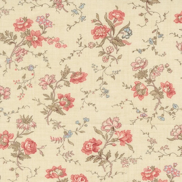 Fleur De Paris Pearl Multi Fabric - Half Yard