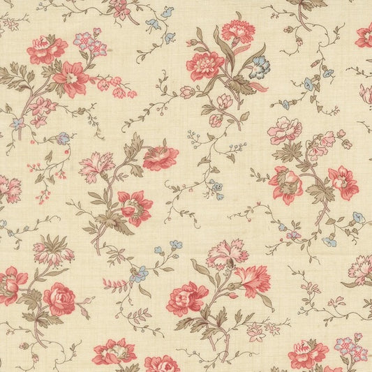 Fleur De Paris Pearl Multi Fabric - Half Yard