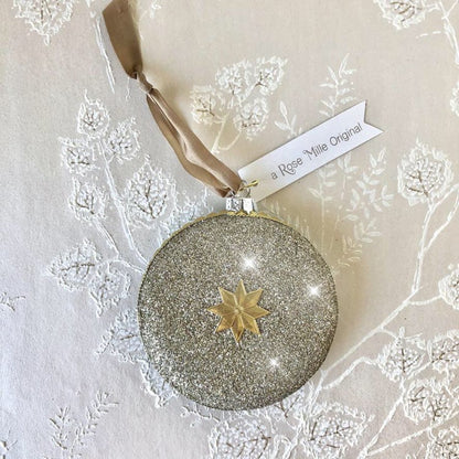 Flat Clear Glass Ornaments