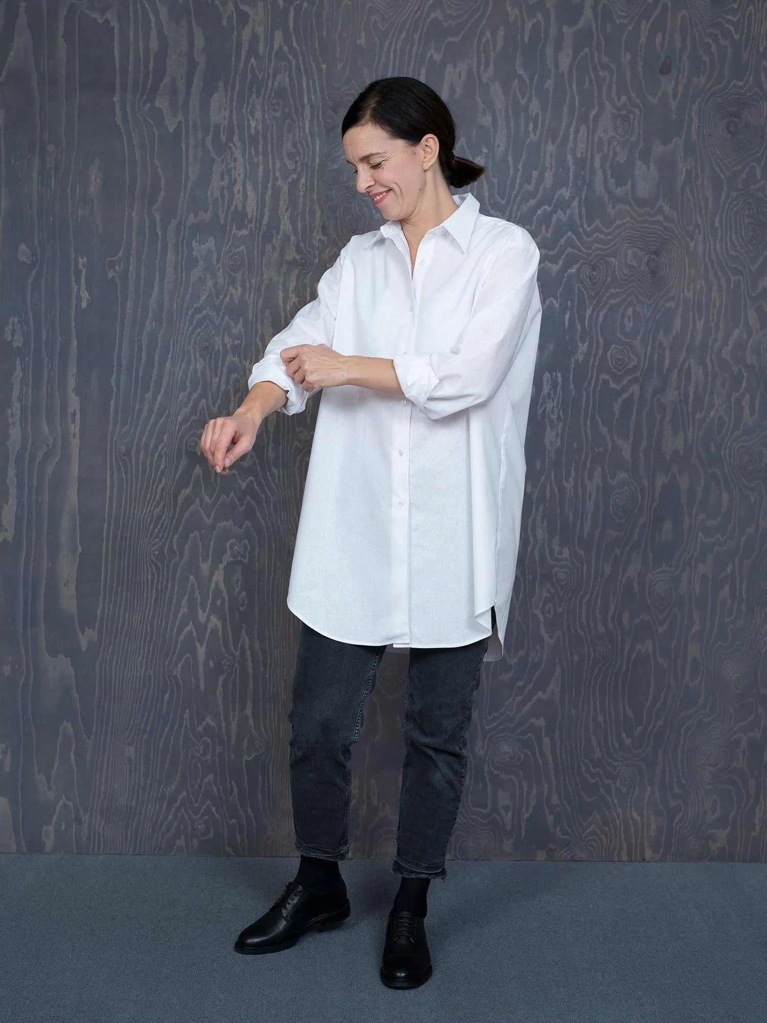 Oversized Shirt Pattern by The Assembly Line Rose Mille Oversized Shirt Pattern by The Assembly Line Rose Mille