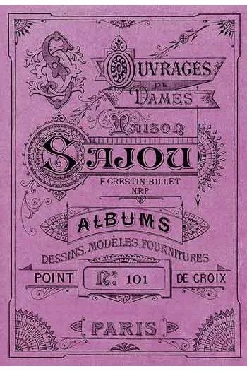 Sajou Cross Stitch Mauve Albums