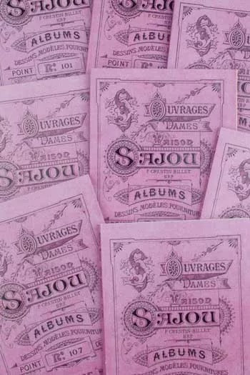 Sajou Cross Stitch Mauve Albums