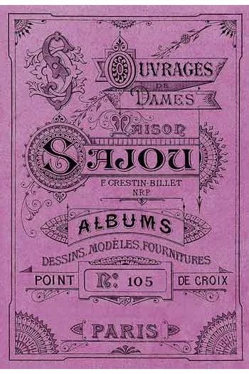 Sajou Cross Stitch Mauve Albums