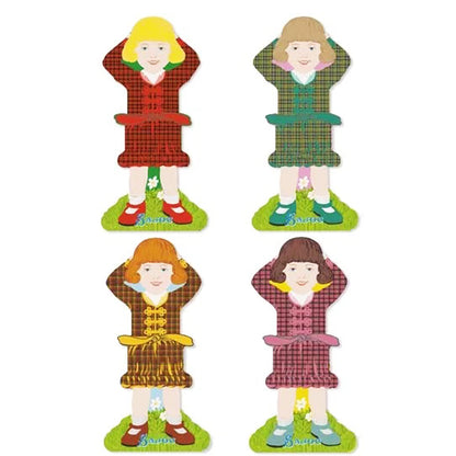 Storage Thread Ribbon Cards - Girls Family 2 - Sajou France