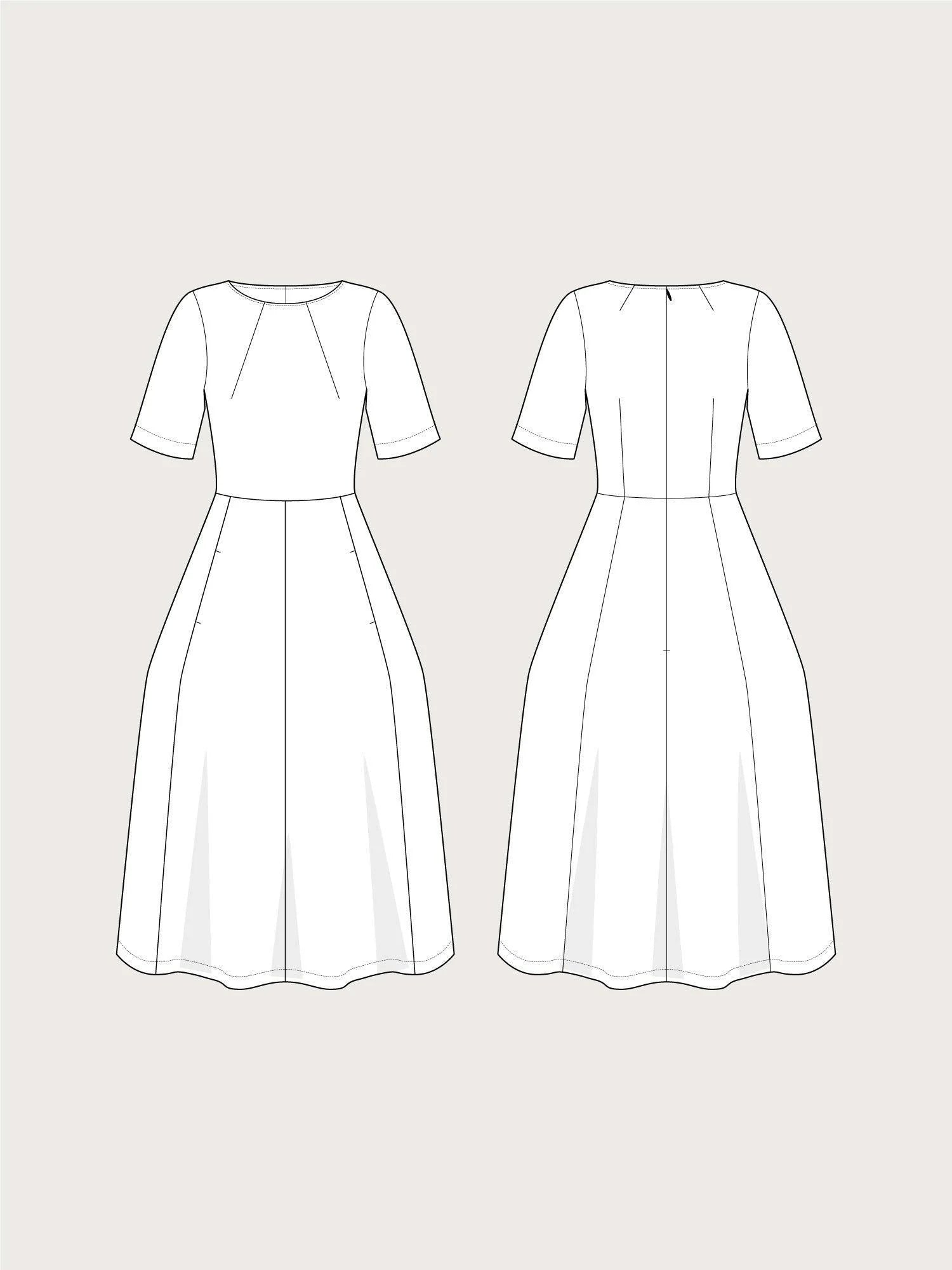 Assembly Line Sewing Pattern | Tulip Dress | Intermediate XS - L Assembly Line Sewing Pattern | Tulip Dress | Intermediate XS - L