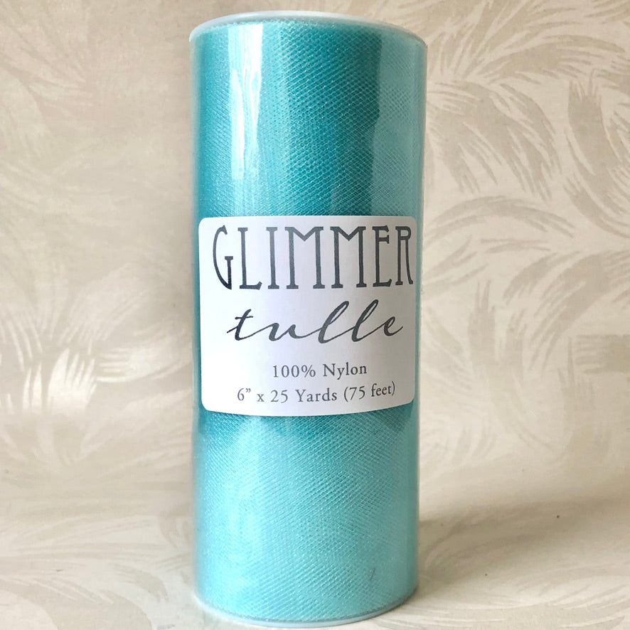 Glimmer Tulle - Aqua