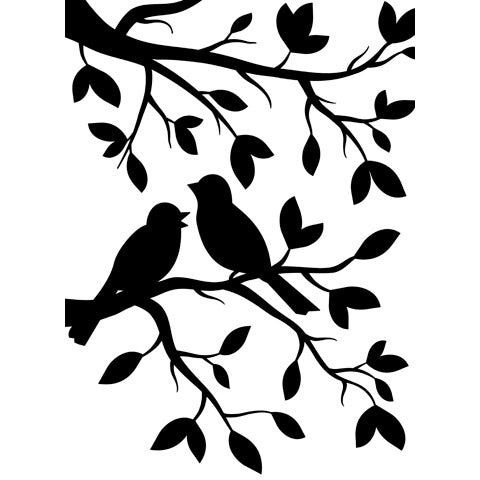 Birds in Branches - Embossing Folder