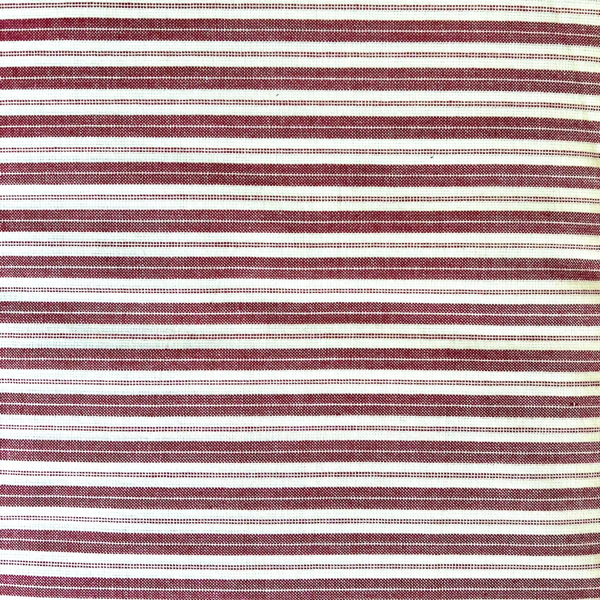 Red Stripes Homespun Fabric