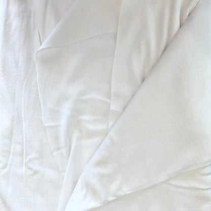 White Double Knit Vintage Fabric