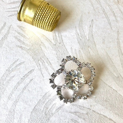 Rhinestone Crystal Buttons - Vintage