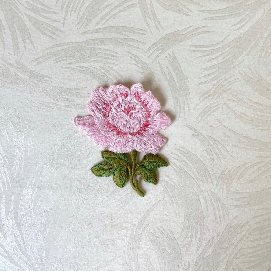 Large Stitched Rose Applique - Multiple Colorways
