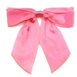 Pink Vintage Satin Bow - Set of 5