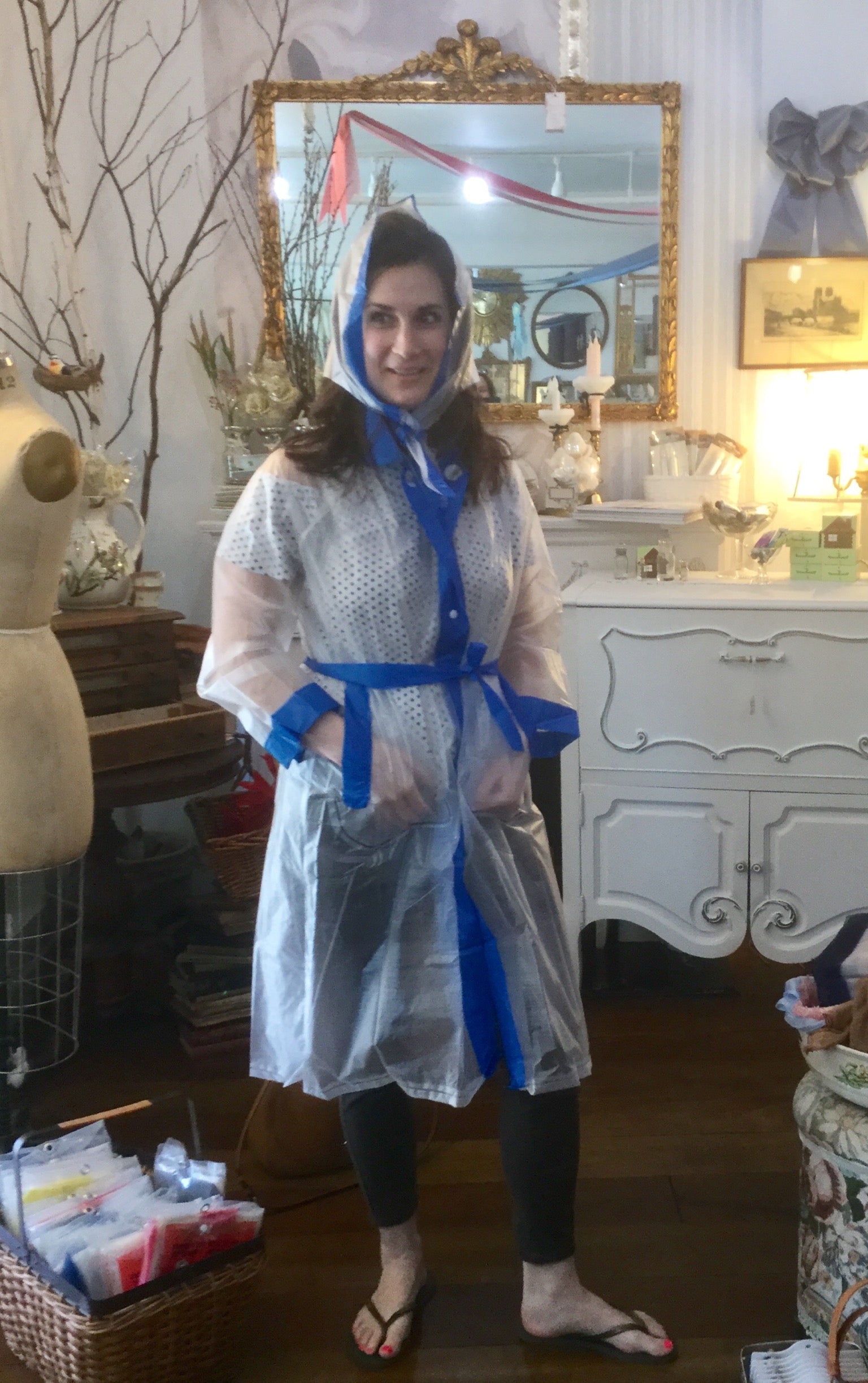 Retro online raincoat womens