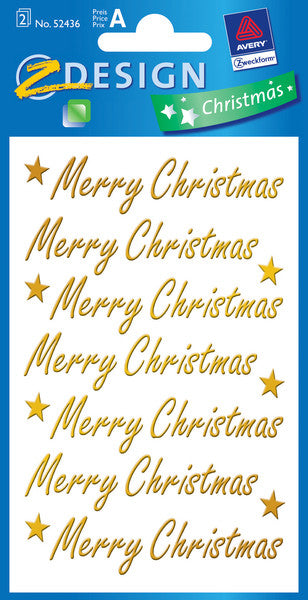 Stickers, "Merry Christmas"