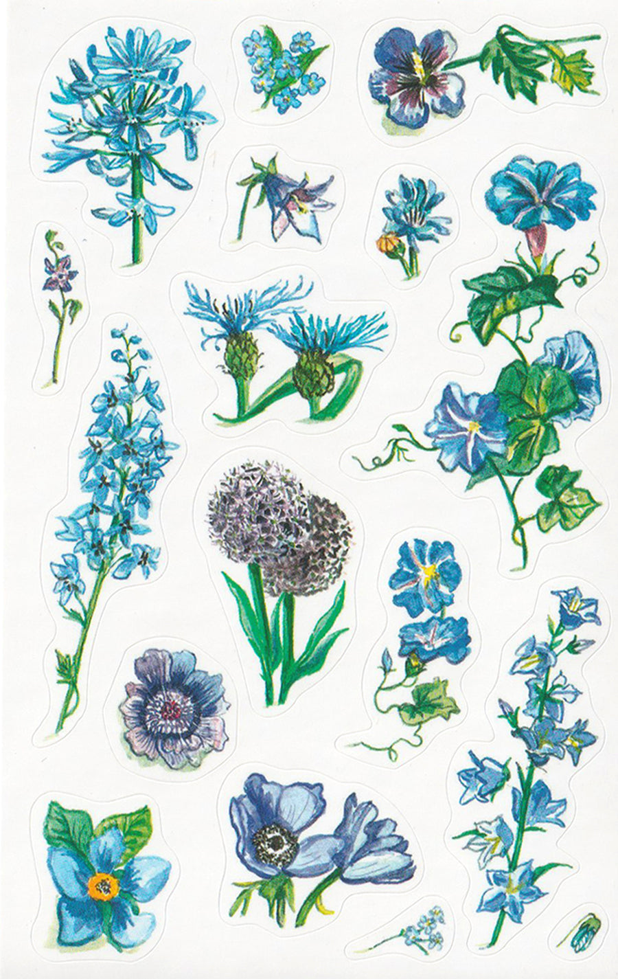 Blue Flowers - Stickers