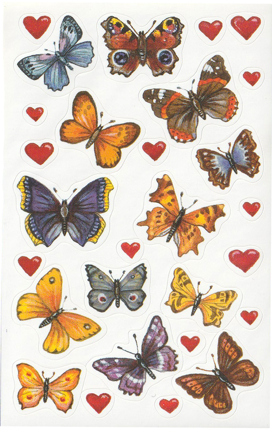 Butterflies and Hearts - Stickers