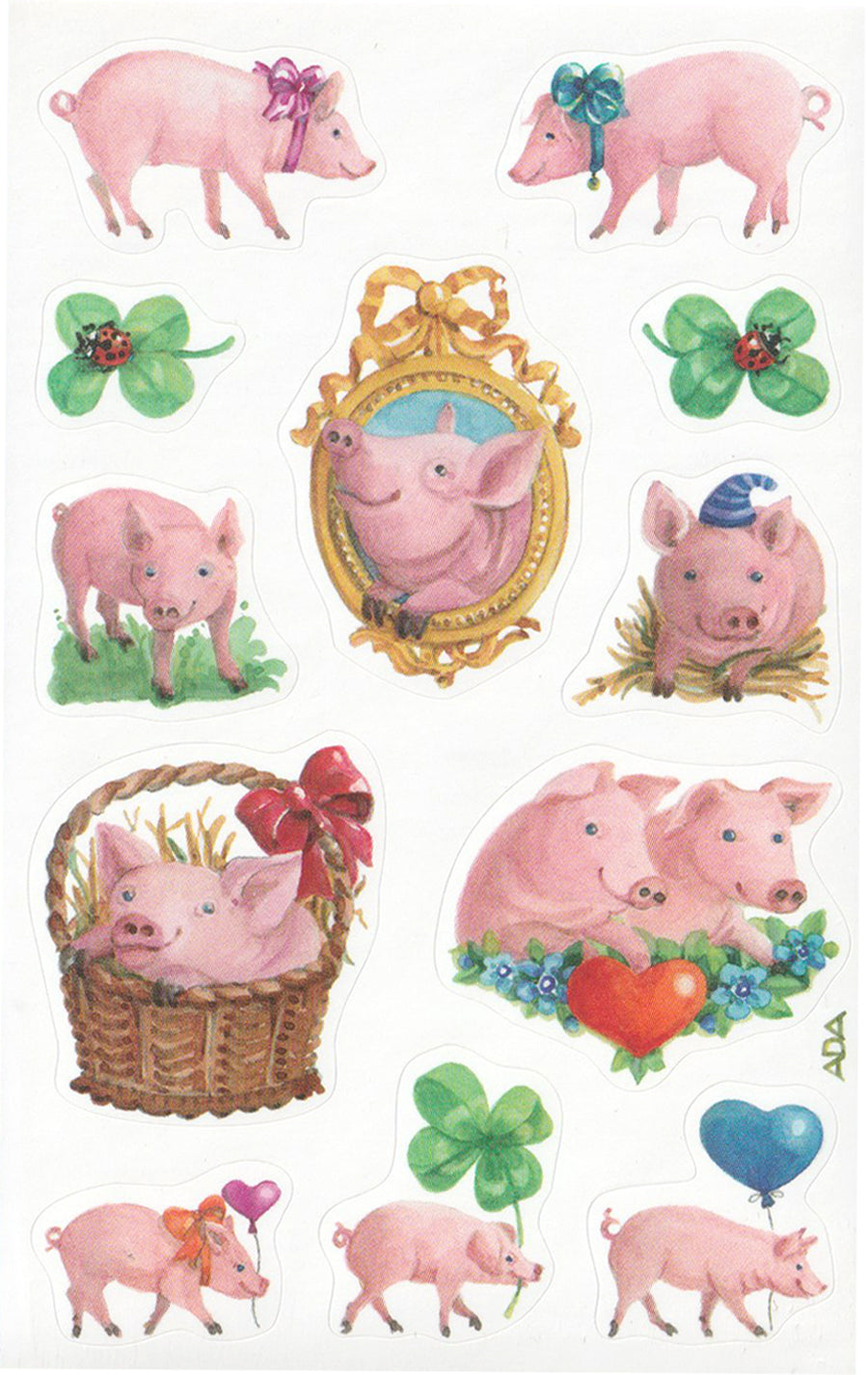 Pretty Pink Pigs - Stickers