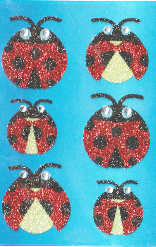 Glitter Ladybugs - Stickers