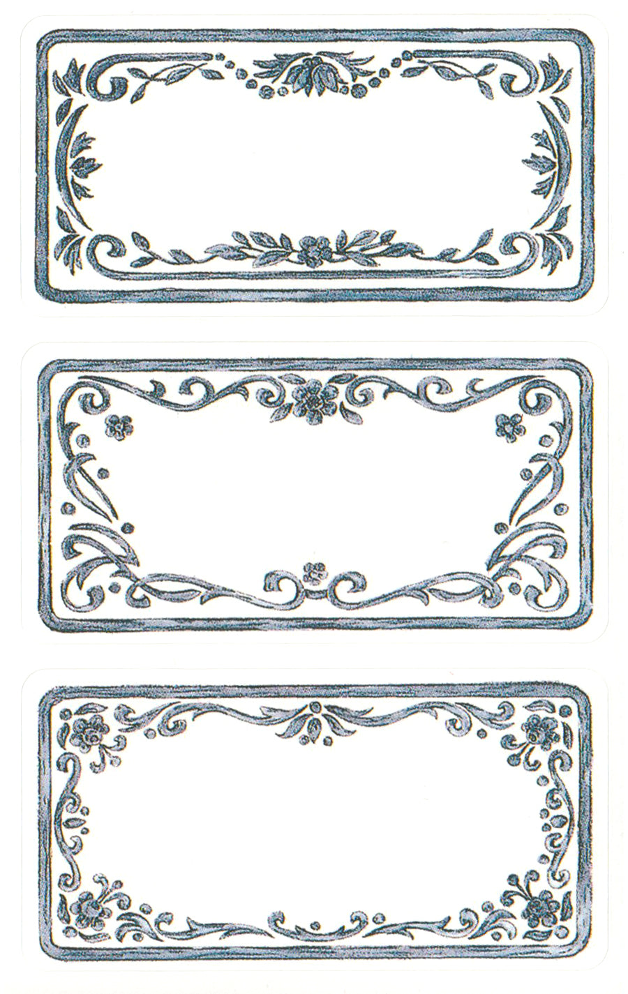 Rustic Floral Flourish Labels - Stickers – Rose Mille