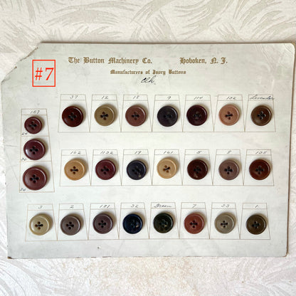 Button Salesman Sample Cards - The Button Machinery Co.