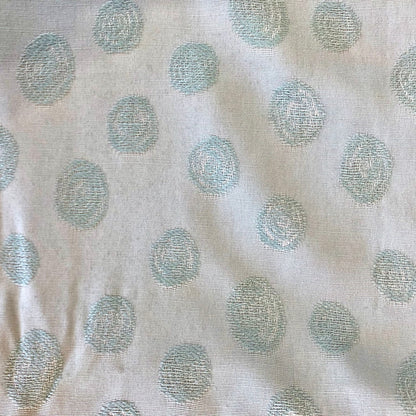 Seafoam Woven Circle Rayon Fabric
