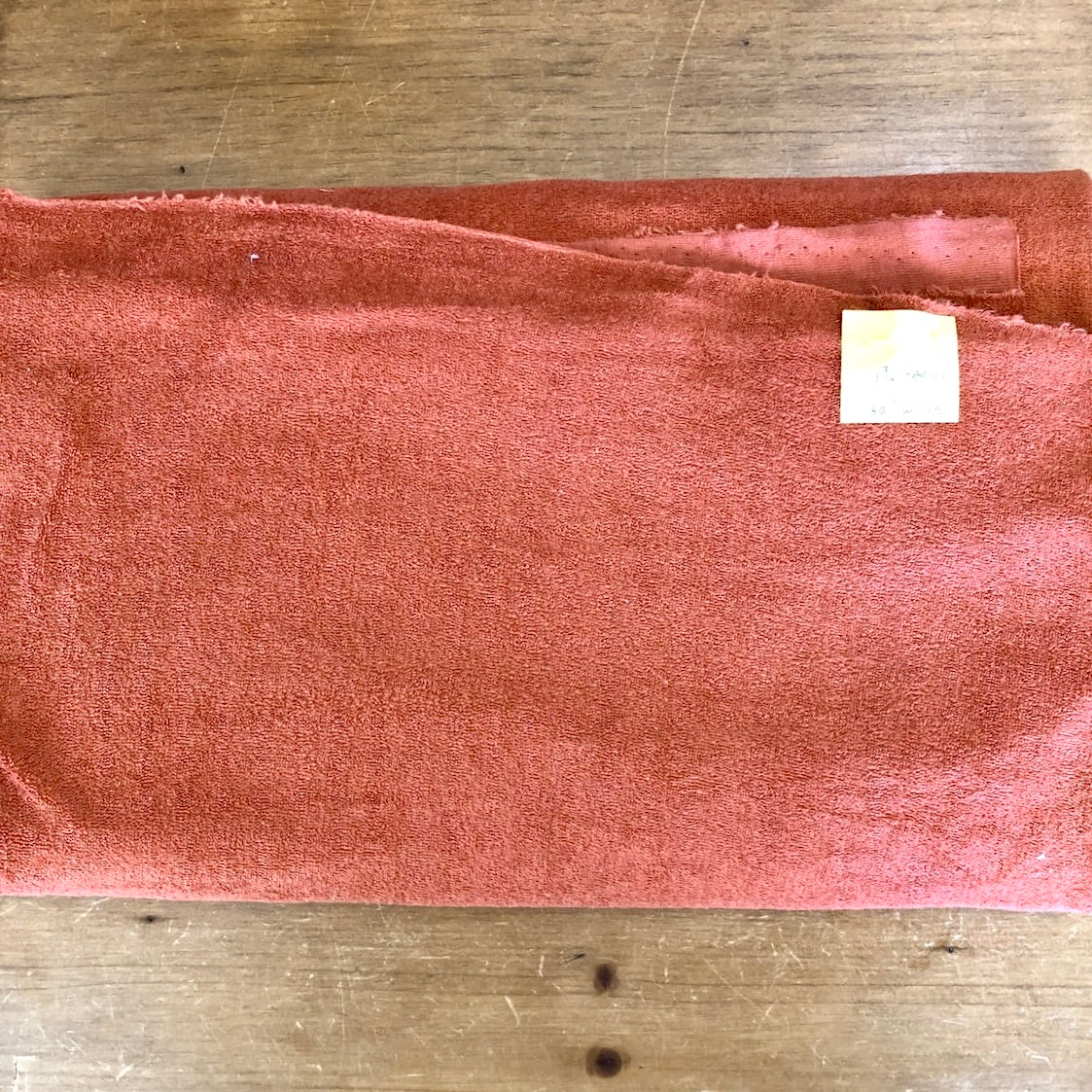 Terracotta Terry Cloth Knit Towel Fabric