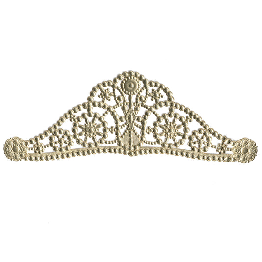 Wearable Large Tiara Crown, Dresden Paper Board