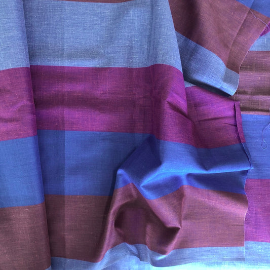 Wide Striped Madras Fabric