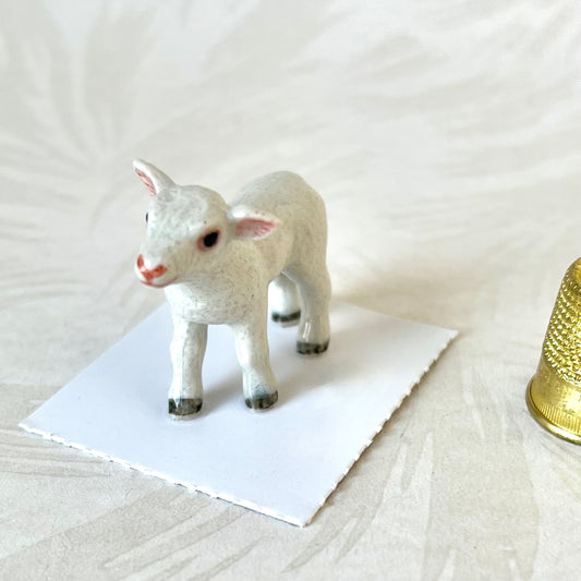 Miniature Porcelain Lamb