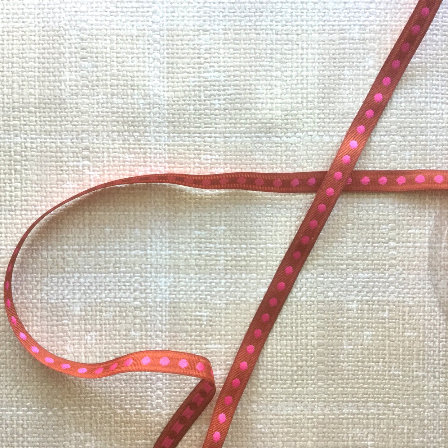 Woven Dots in a Row Ribbon - Multiple Colorways