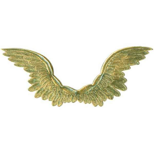 Paper Angel Wings - Embossed Gold Foil Die Cut Dresden Paper Wings, 4 –  Smile Mercantile Craft Co.