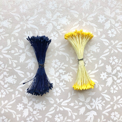Vintage Flower Stamens, Single Color - 2 Pack