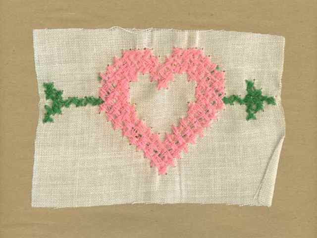 Pink_Vintage_Applique_Cross_Stitch_Arrow_Heart