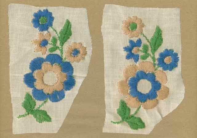 Blue_Tan_Vintage_Applique_Flowers