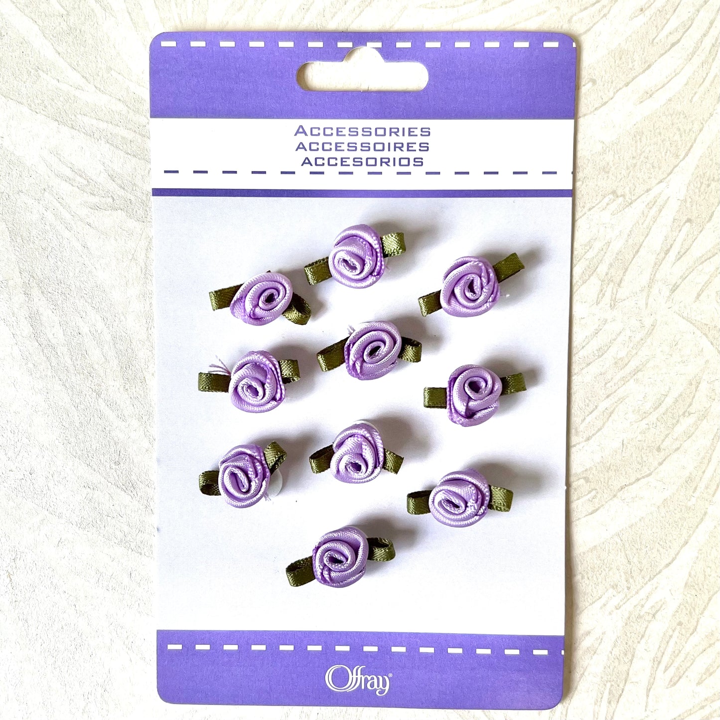 Little Rolled Ribbon Flowers - Multiple Colorways