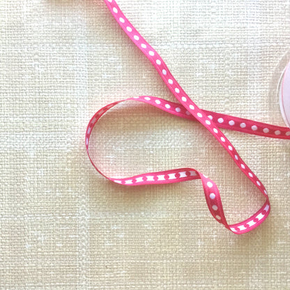 Woven Dots in a Row Ribbon - Multiple Colorways