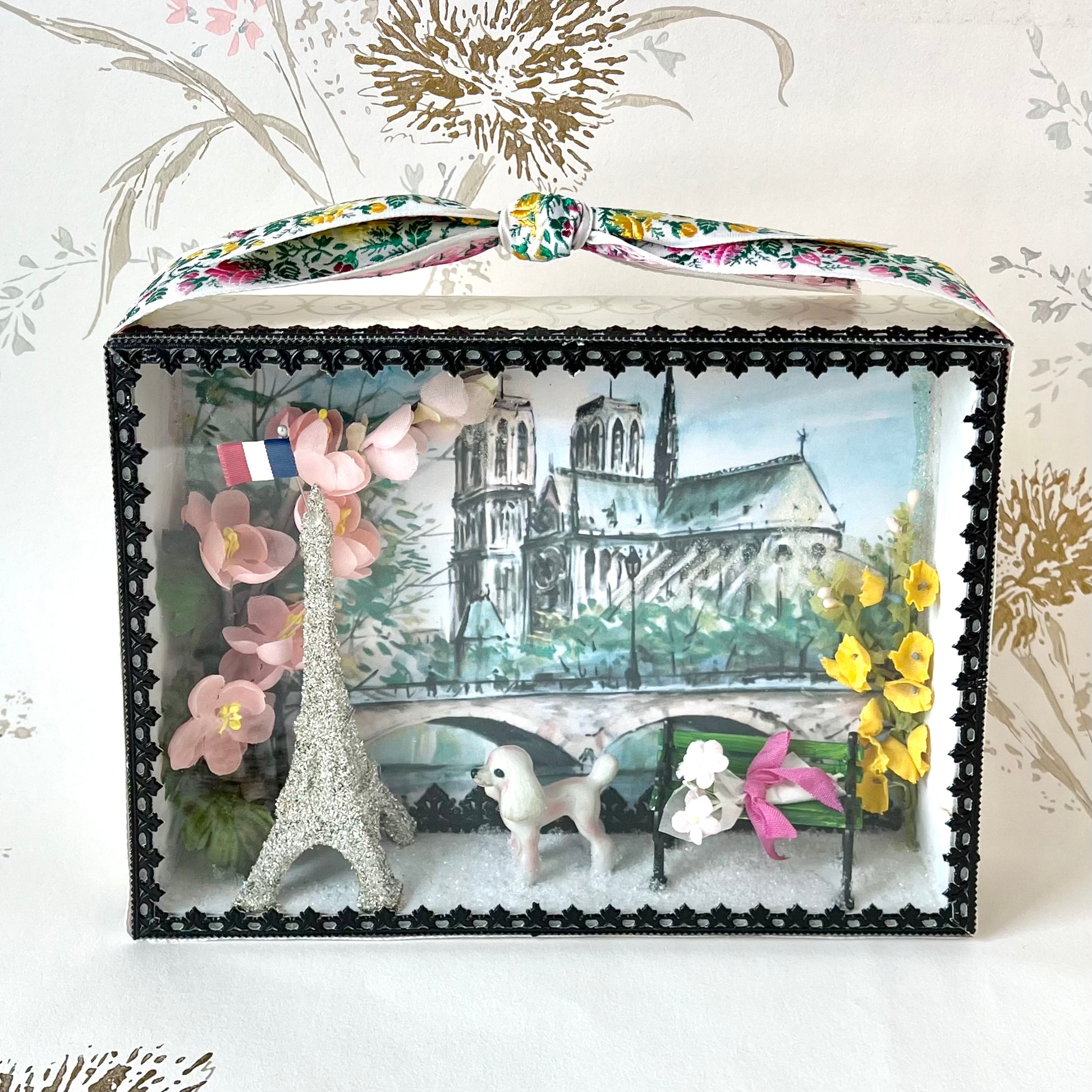 Springtime in Paris - Shadowbox Diorama Kit – Rose Mille