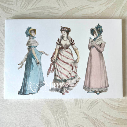 Le Bon Ton - Regency Fashions Set of Post Cards