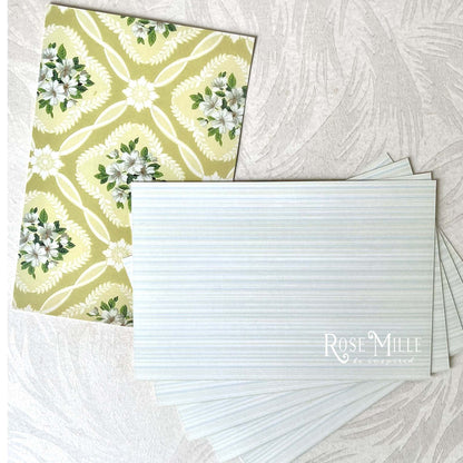 Chartreuse Lattice - Layering Cards