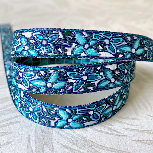    Blue_Floral_Jacquard_Ribbon