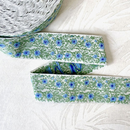 Blue_Wild_Rose_Cotton_Jacquard_Ribbon