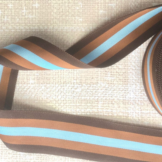Striped Vintage Grosgrain ribbon 1.5" - Multiple Colorways