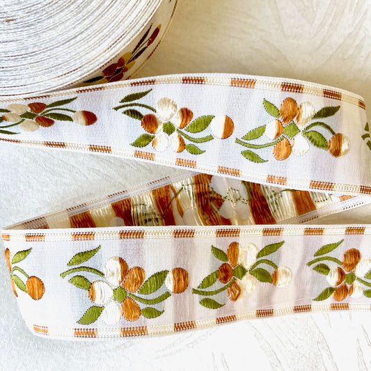    Brown_Floral_Jacquard_Ribbon