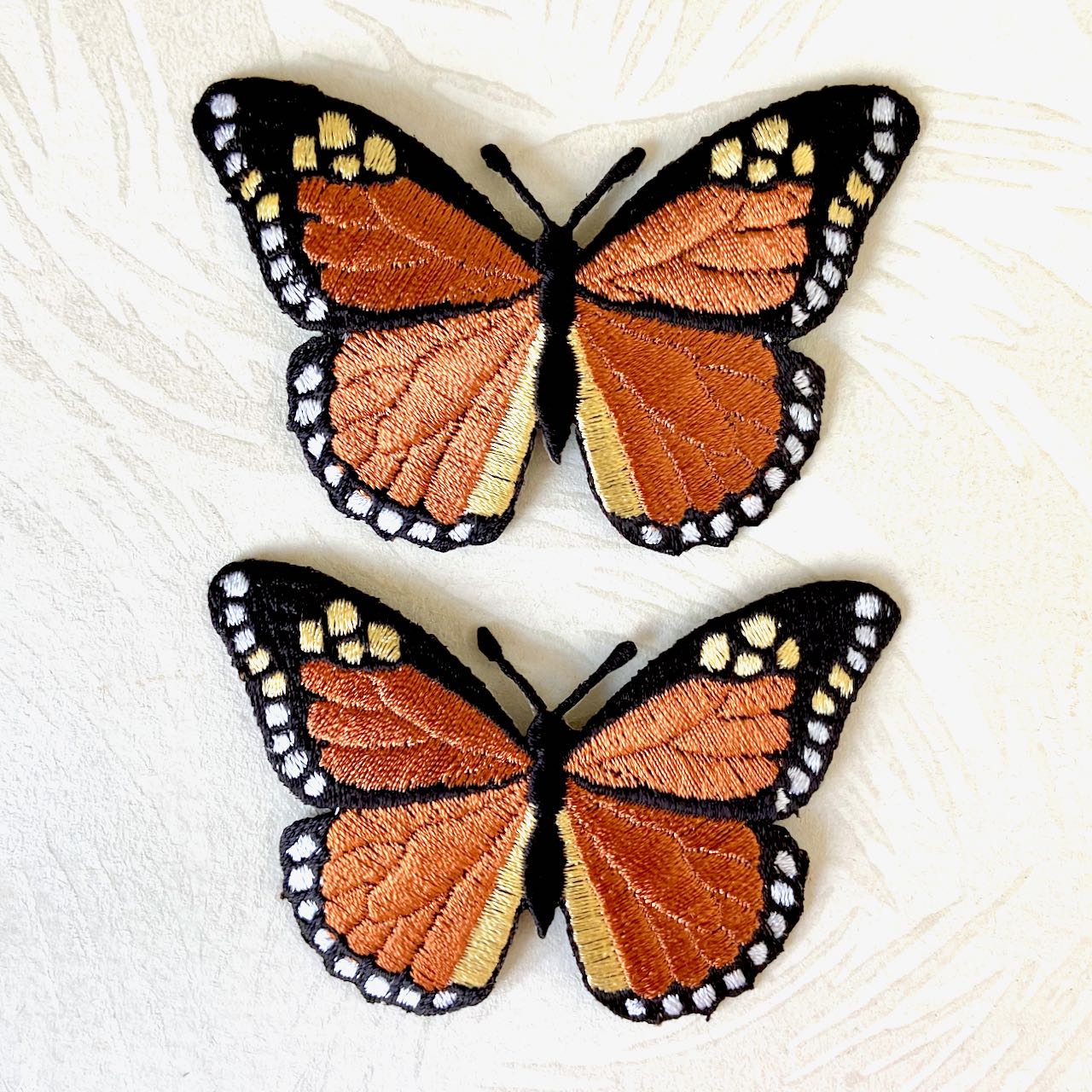 Small Monarch Butterfly Iron-On Patch - Multiple Colorways