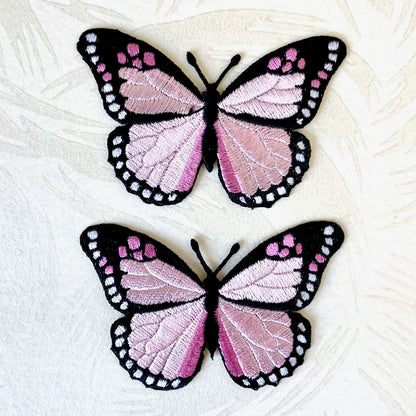 Set of 3 Purple Butterfly ron/ Sew on Full Embrodered Patch Applqués Set of 3 Purple Butterfly ron/ Sew on Full Embrodered Patch Applqués