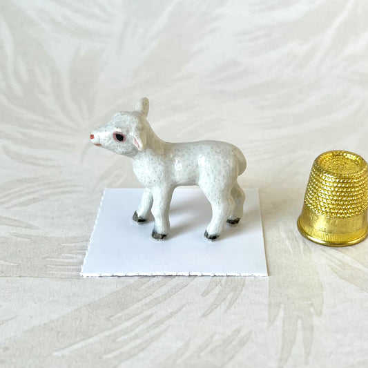 Miniature Porcelain Lamb