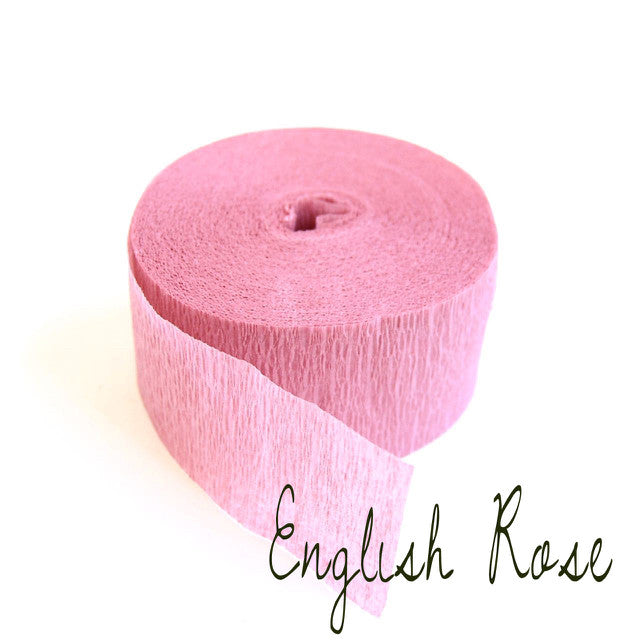 Pink Crepe Paper Streamers (x 5)
