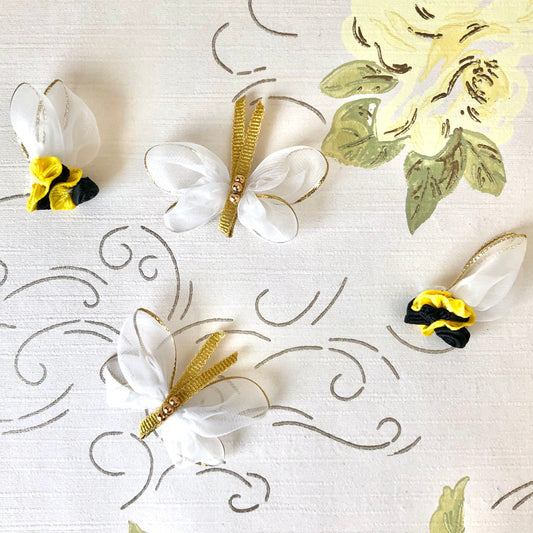Ribbon Butterflies and Bumble Bees