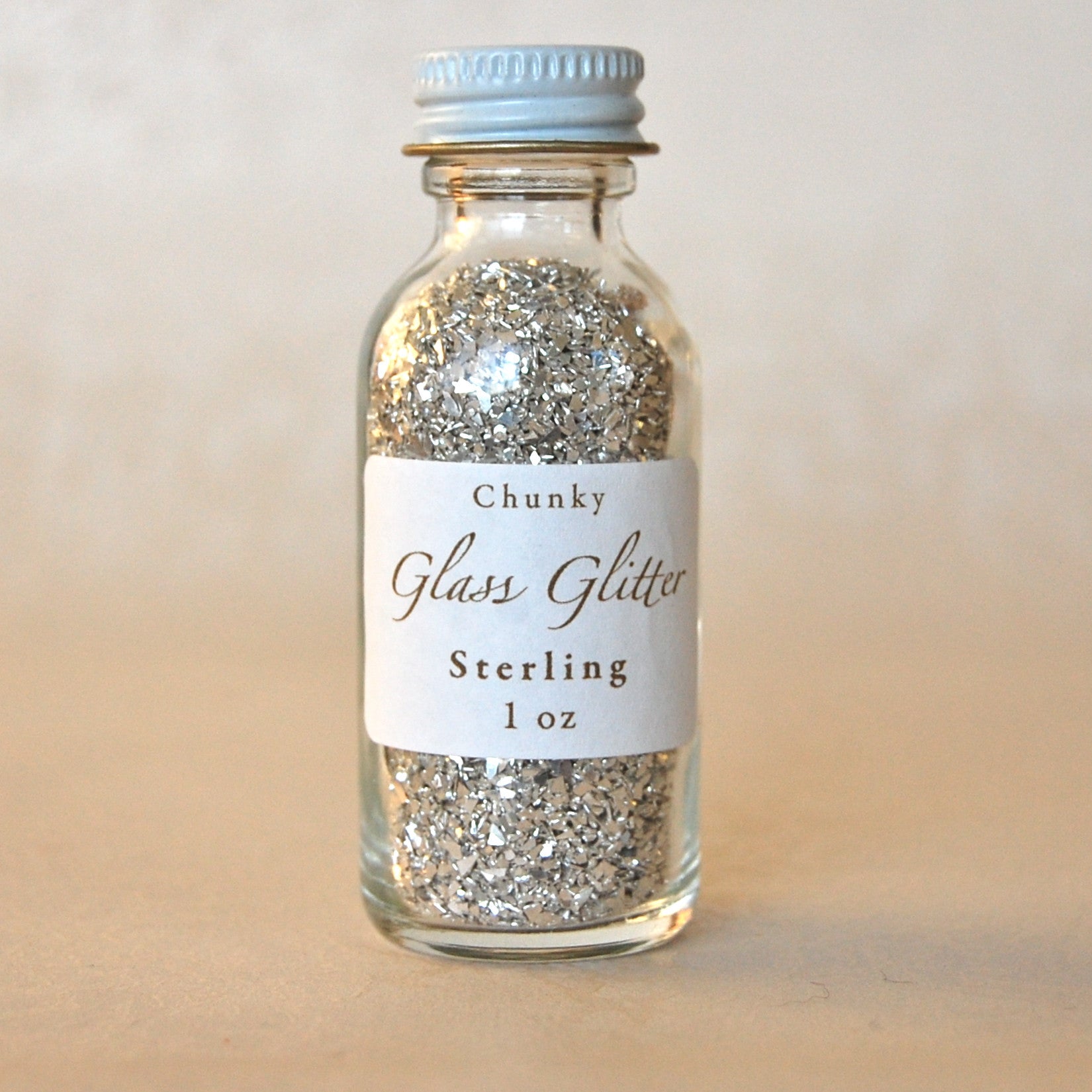 Sterling Silver Glass Glitter