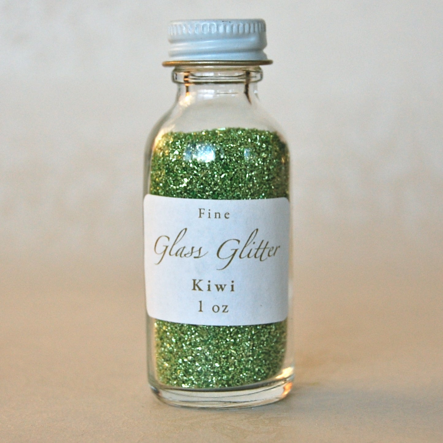 Glass-Glitter-Kiwi-Green-Bottled